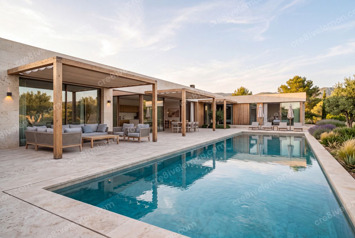 Image 04 of villa exteriors ai image pack, watermarked preview