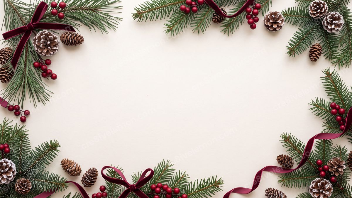 Image 02 of christmas presentation ai image pack, watermarked preview