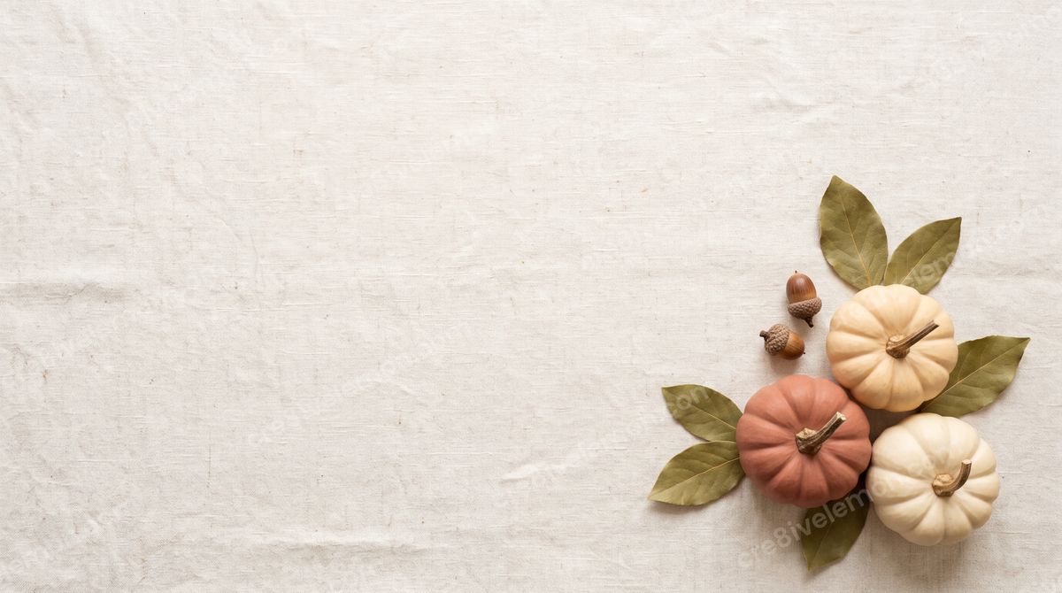 Image 03 of fall autumn flat lay backgrounds, watermarked preview