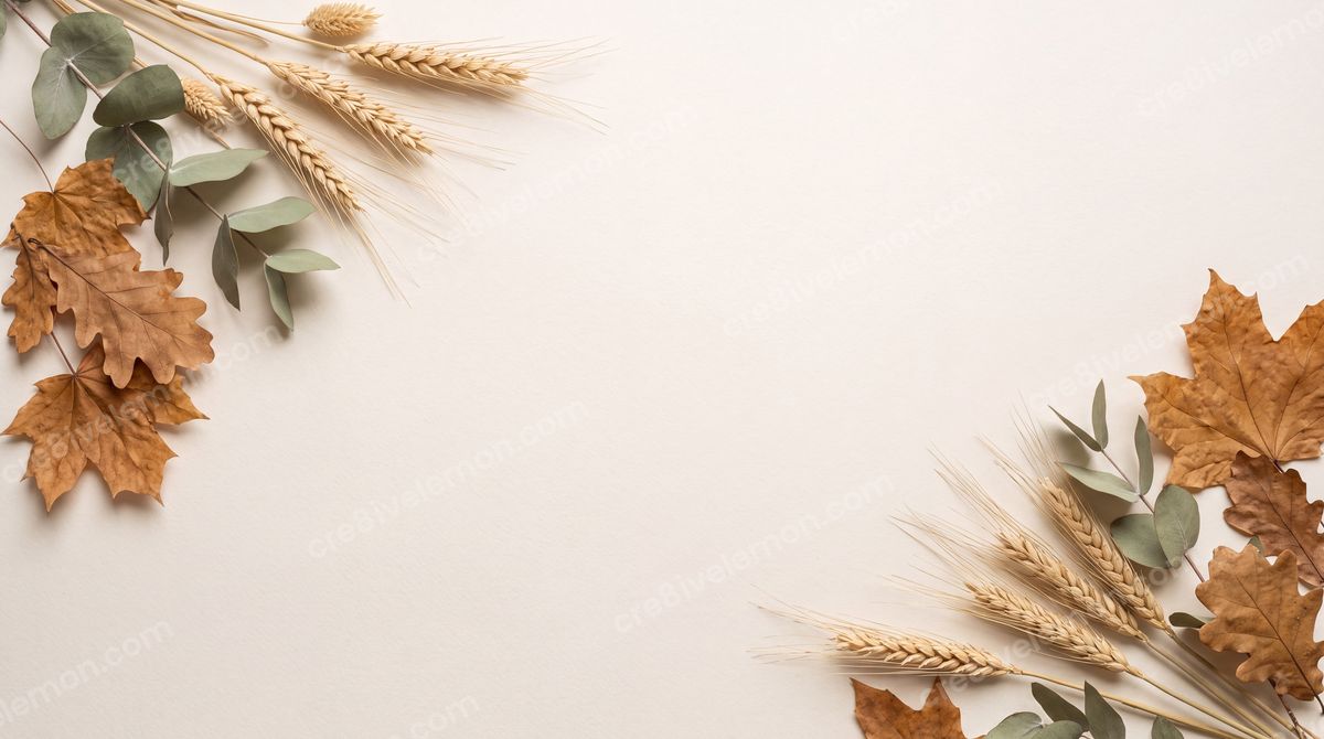 Image 04 of fall autumn flat lay backgrounds, watermarked preview