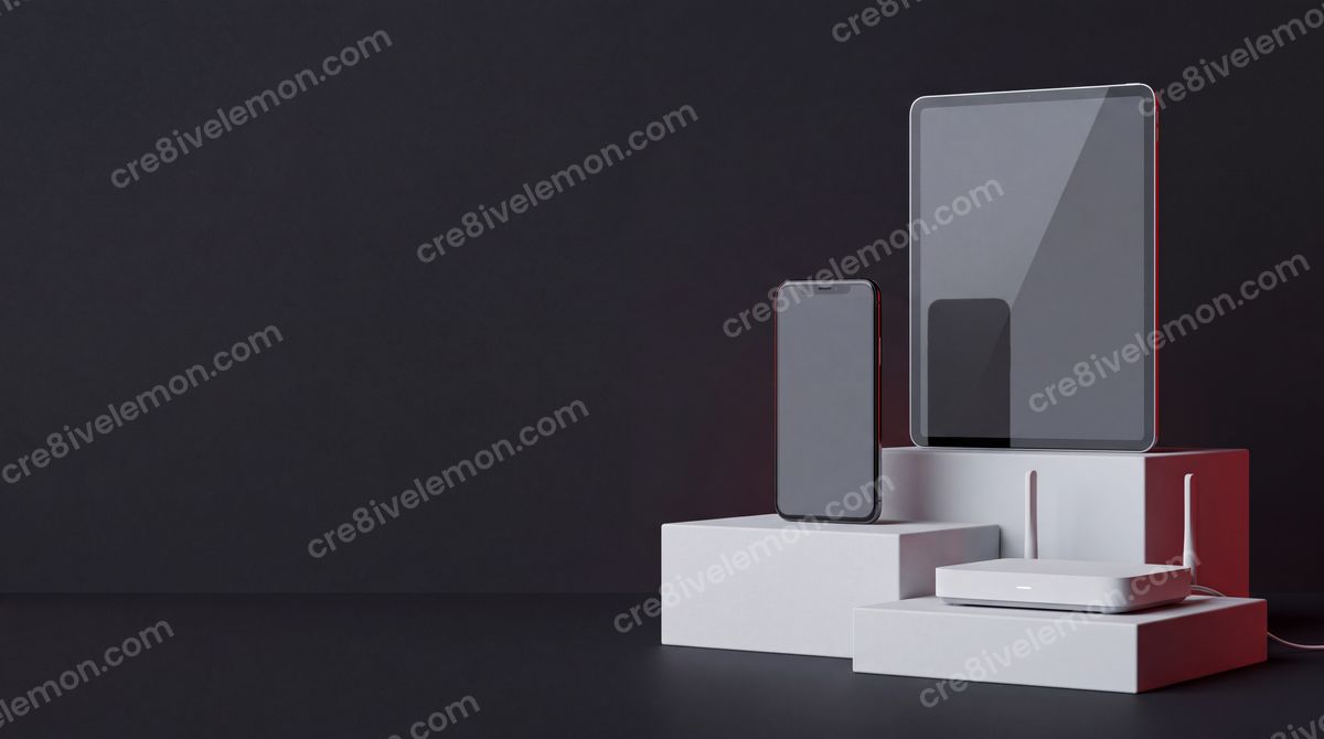 Image 05 of mobile network mockup image pack, watermarked preview