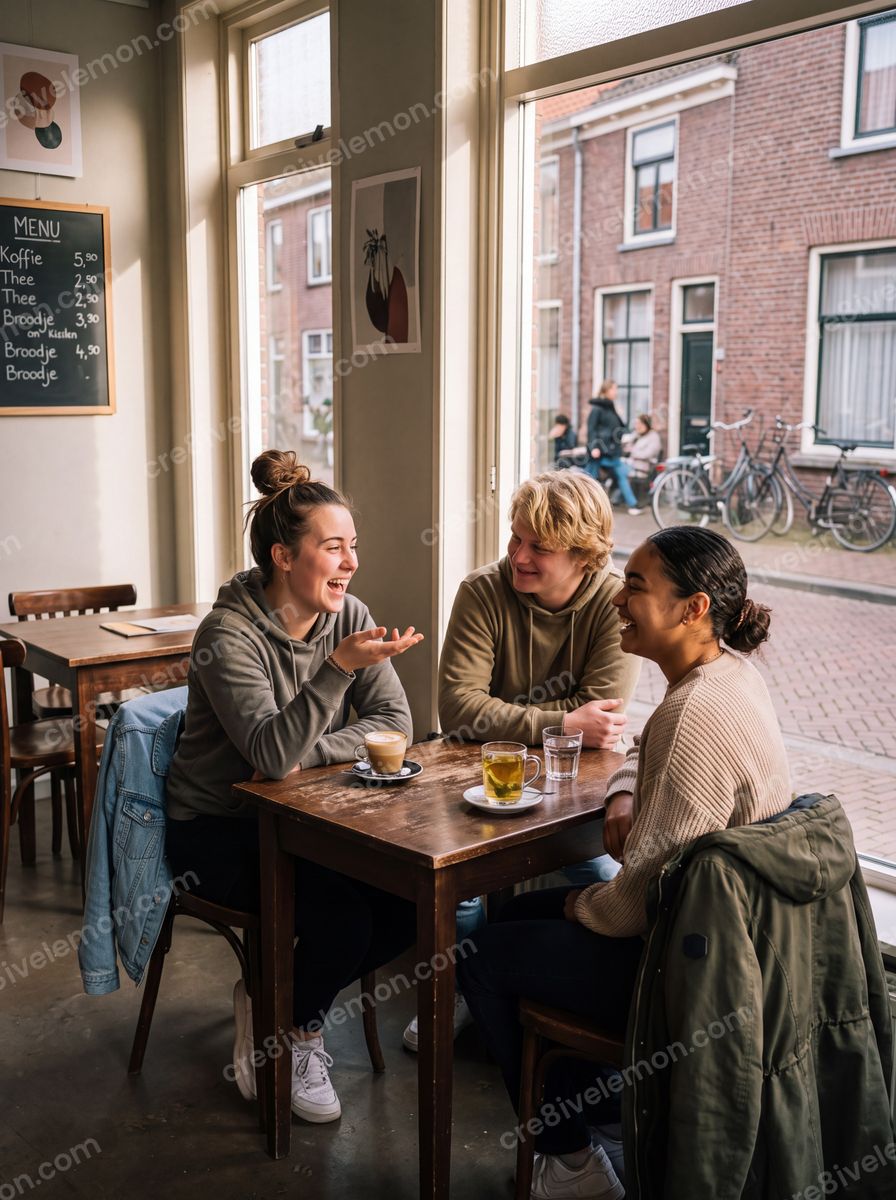 Image 03 of dutch student life ai image pack, watermarked preview