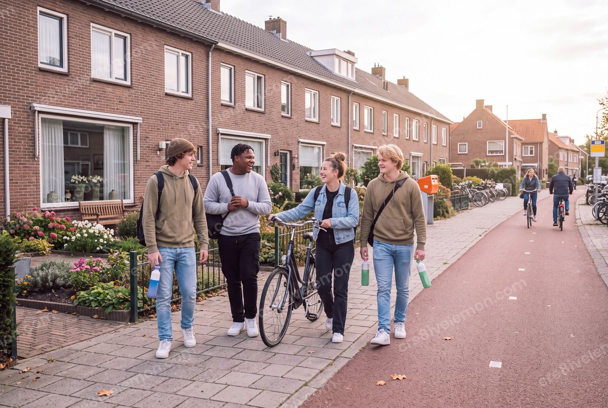 Image 04 of dutch student life ai image pack, watermarked preview