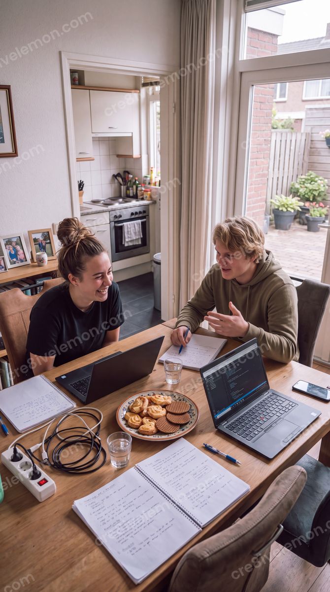 Image 06 of dutch student life ai image pack, watermarked preview