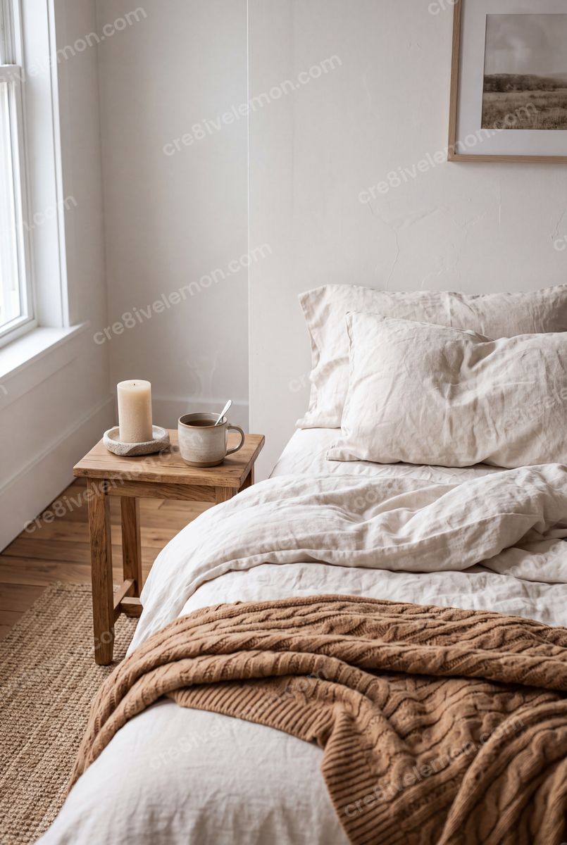 Image 04 of cozy winter lifestyle ai image pack, watermarked preview
