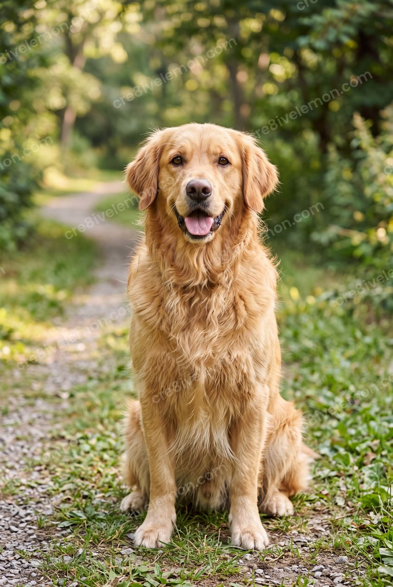 Image 01 of realistic dog portraits ai image pack, watermarked preview