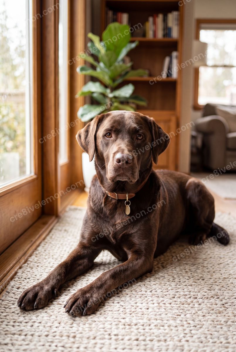 Image 03 of realistic dog portraits ai image pack, watermarked preview