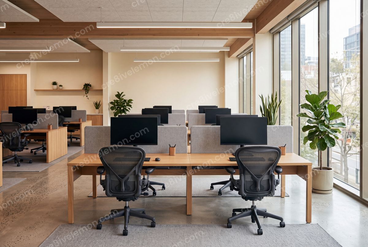 Image 03 of modern office ai image pack, watermarked preview