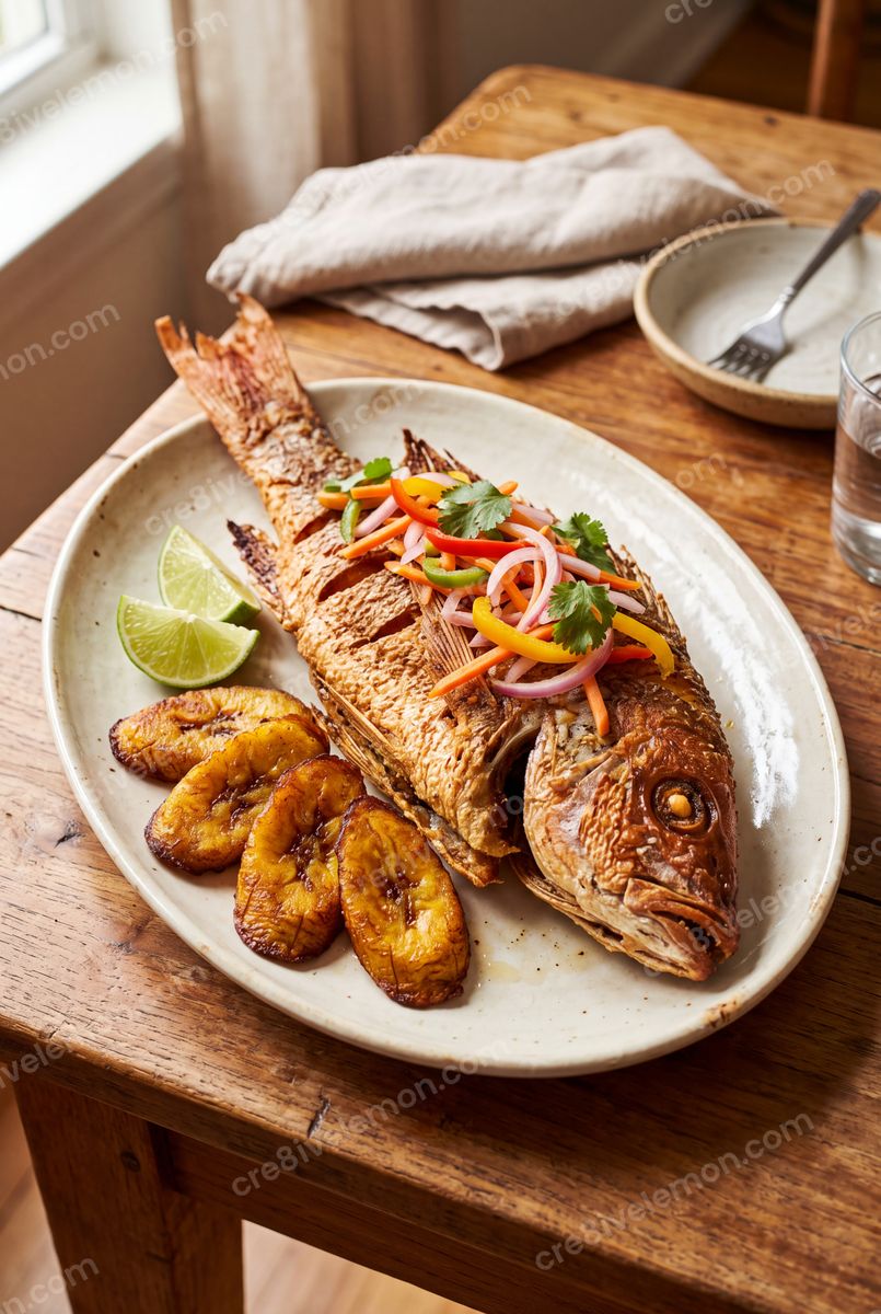 Image 02 of caribbean food photography ai image pack, watermarked preview
