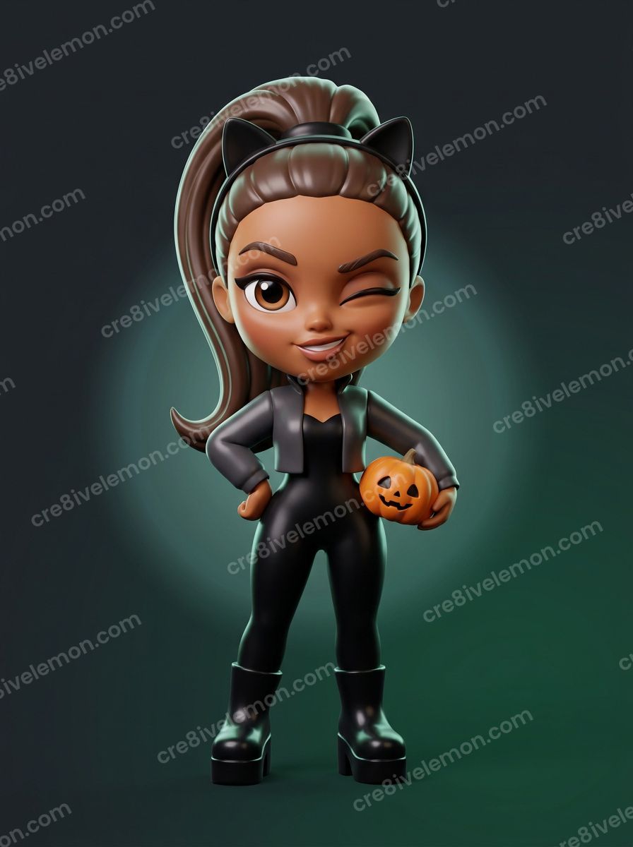 Image 05 of spooky little characters ai image pack, watermarked preview