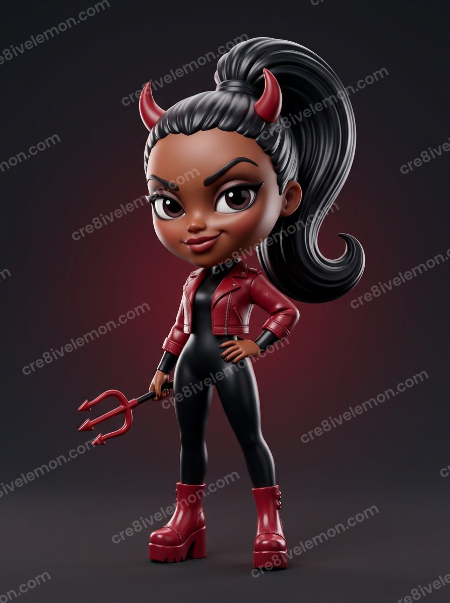 Image 07 of spooky little characters ai image pack, watermarked preview
