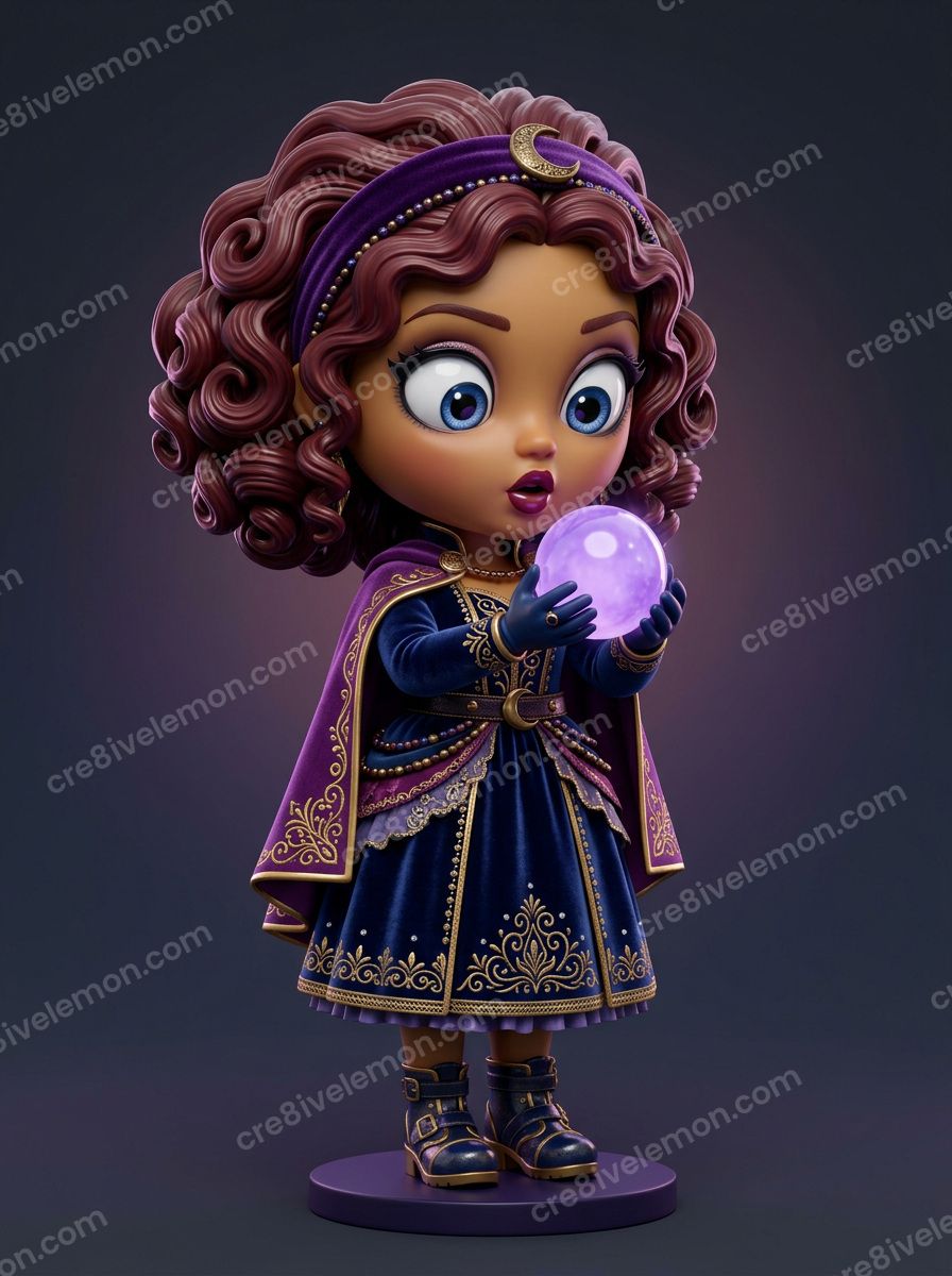 Image 13 of spooky little characters ai image pack, watermarked preview