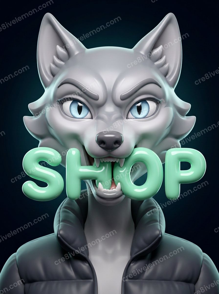 Image 02 of bite the sale silver cartoons ai image pack, watermarked preview