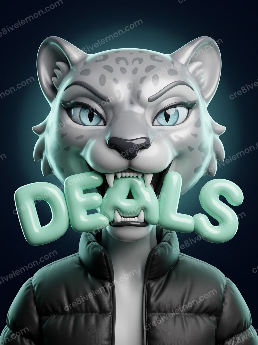 Image 04 of bite the sale silver cartoons ai image pack, watermarked preview