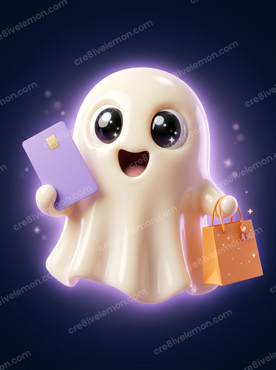 Image 03 of halloween shopping scenes ai image pack, watermarked preview