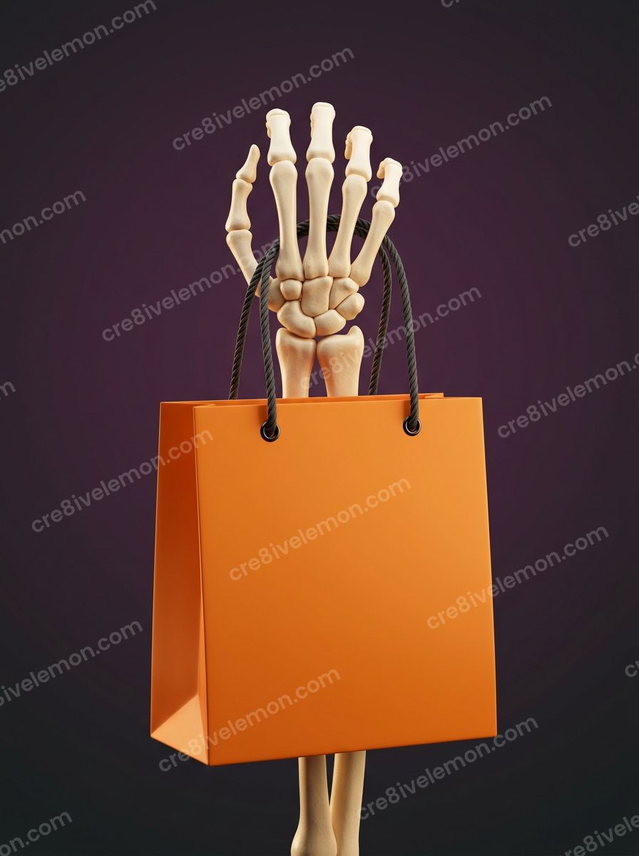 Image 07 of halloween shopping scenes ai image pack, watermarked preview