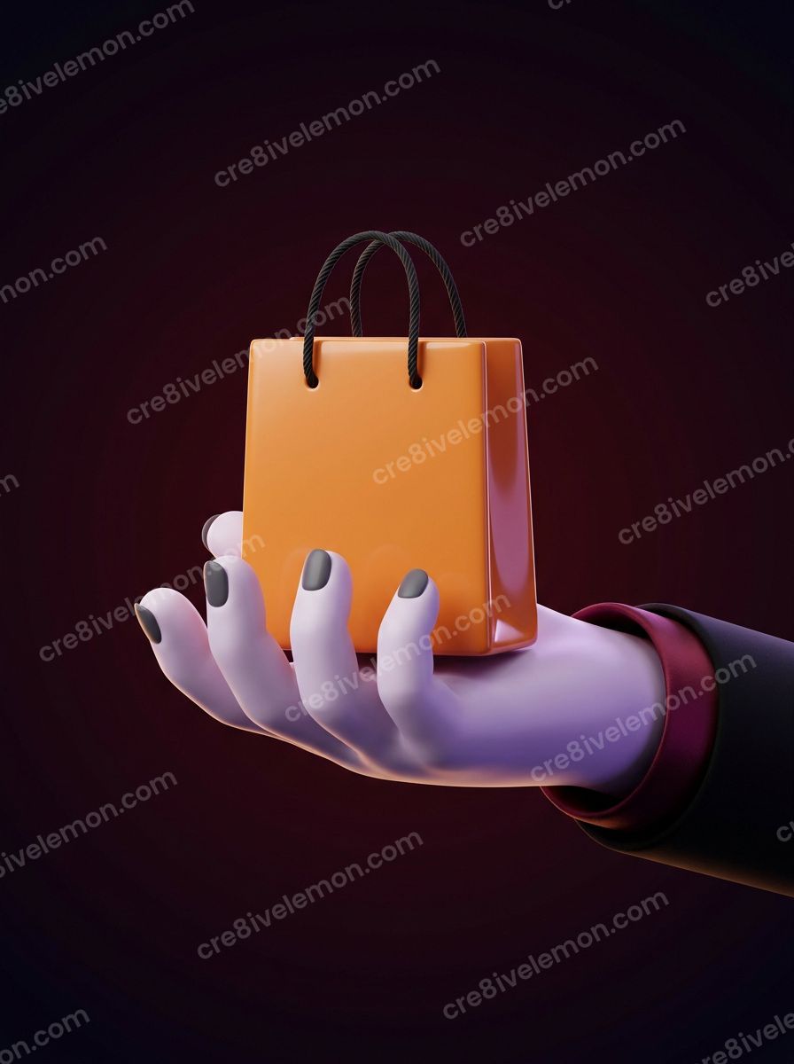 Image 09 of halloween shopping scenes ai image pack, watermarked preview