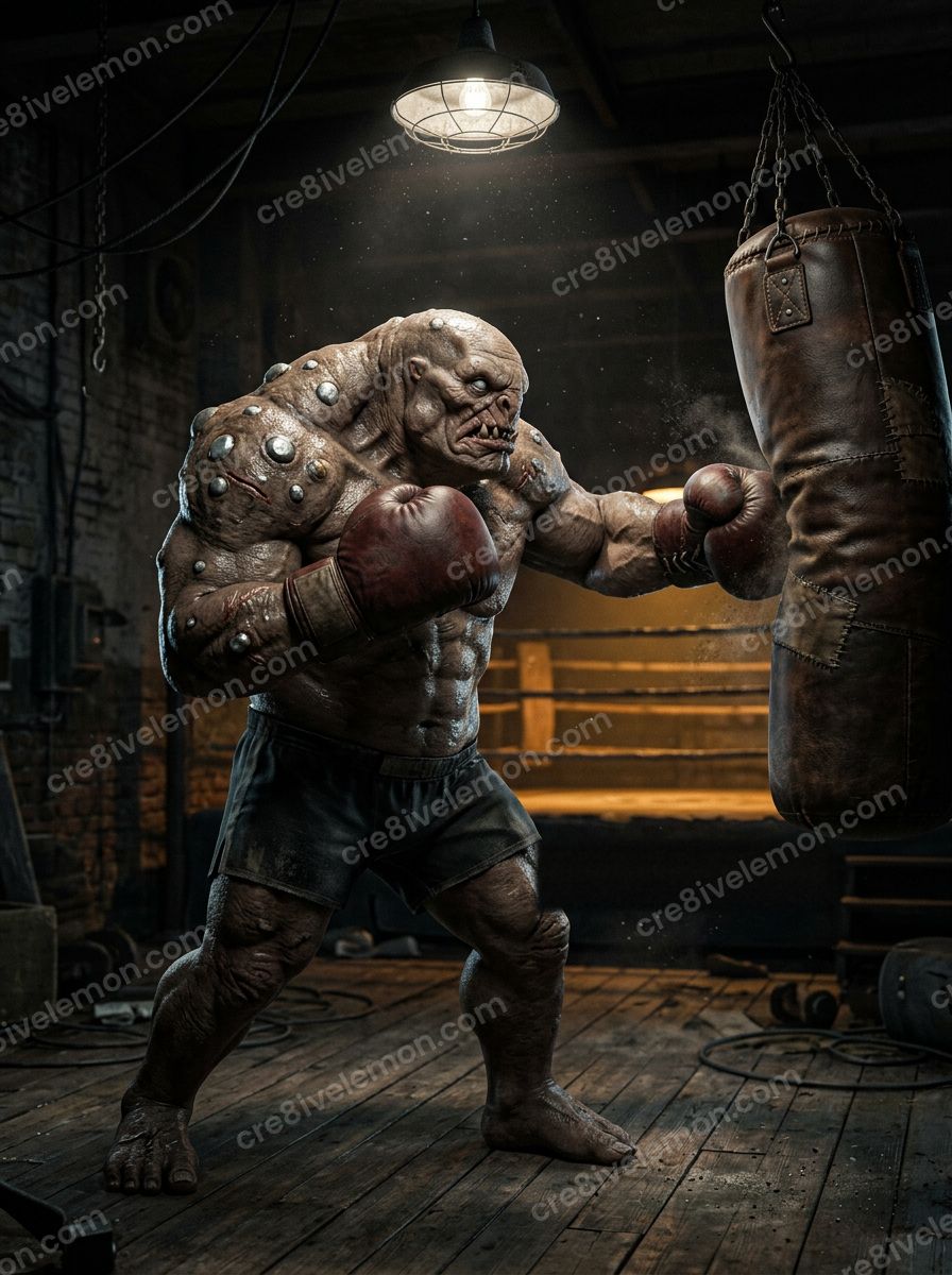 Image 02 of 3d monster sports characters ai image pack, watermarked preview