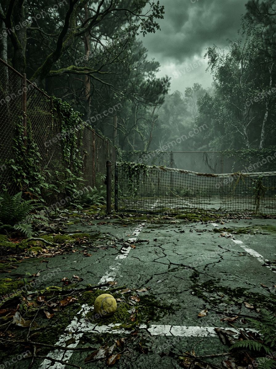 Image 05 of cinematic 3d halloween backgrounds ai image pack, watermarked preview