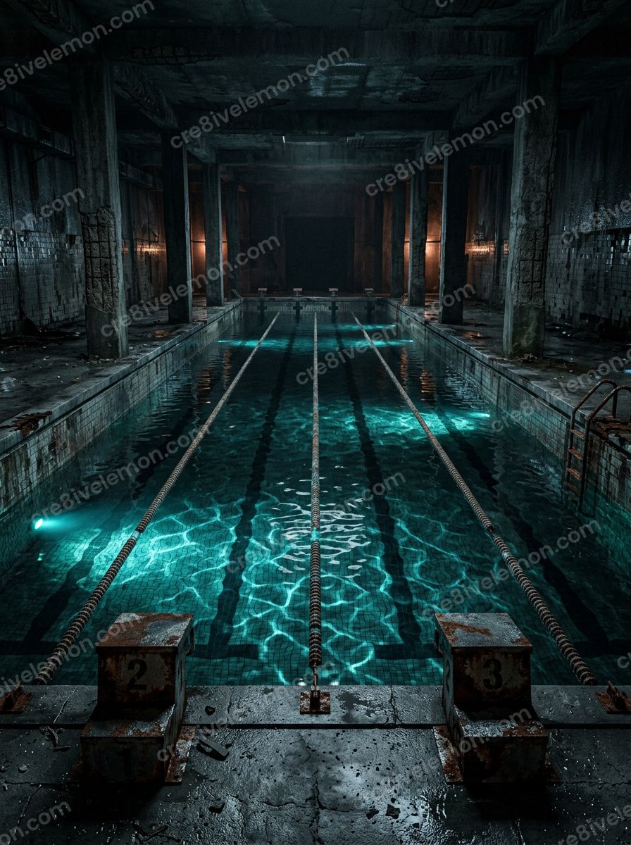 Image 10 of cinematic 3d halloween backgrounds ai image pack, watermarked preview