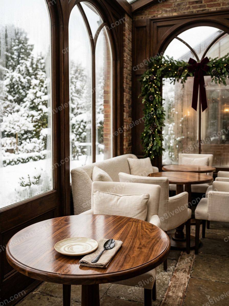 Image 17: Winter Cafe Conservatory, watermarked preview